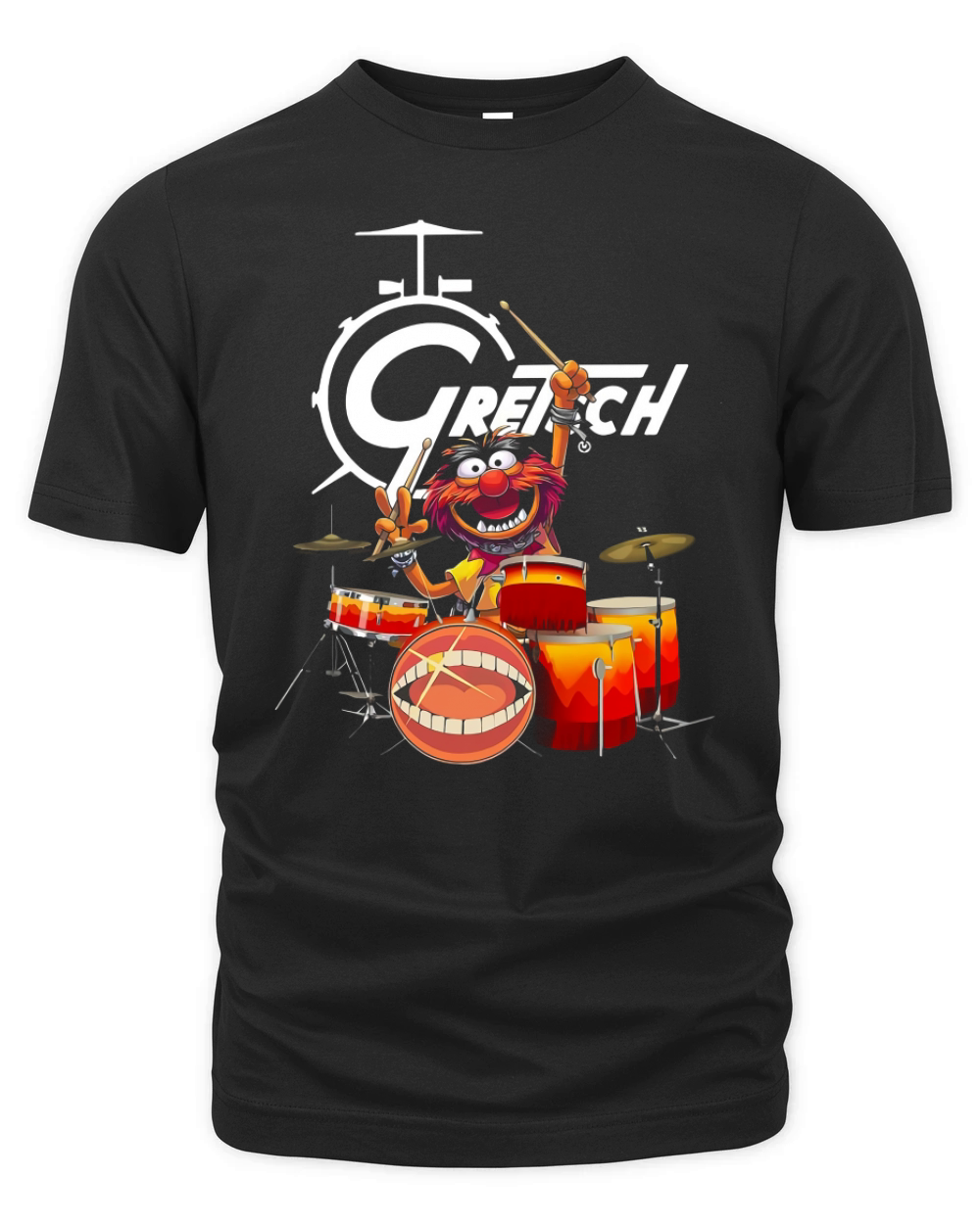 The Muppet Show Animal Playing Gretsch Drums Shirtc Organic Unisex T-shirt