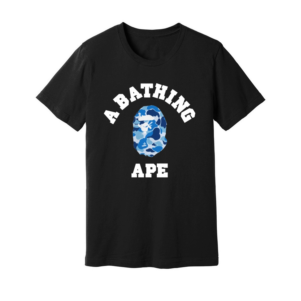 BAPE ABC BLUE CAMO Unisex Jersey Tee