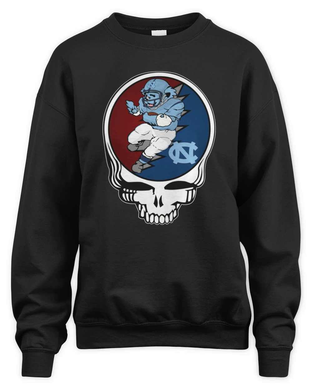 GratefulDead Tshirt North Carolina Tar Heels Unisex Premium Crewneck Sweatshirt