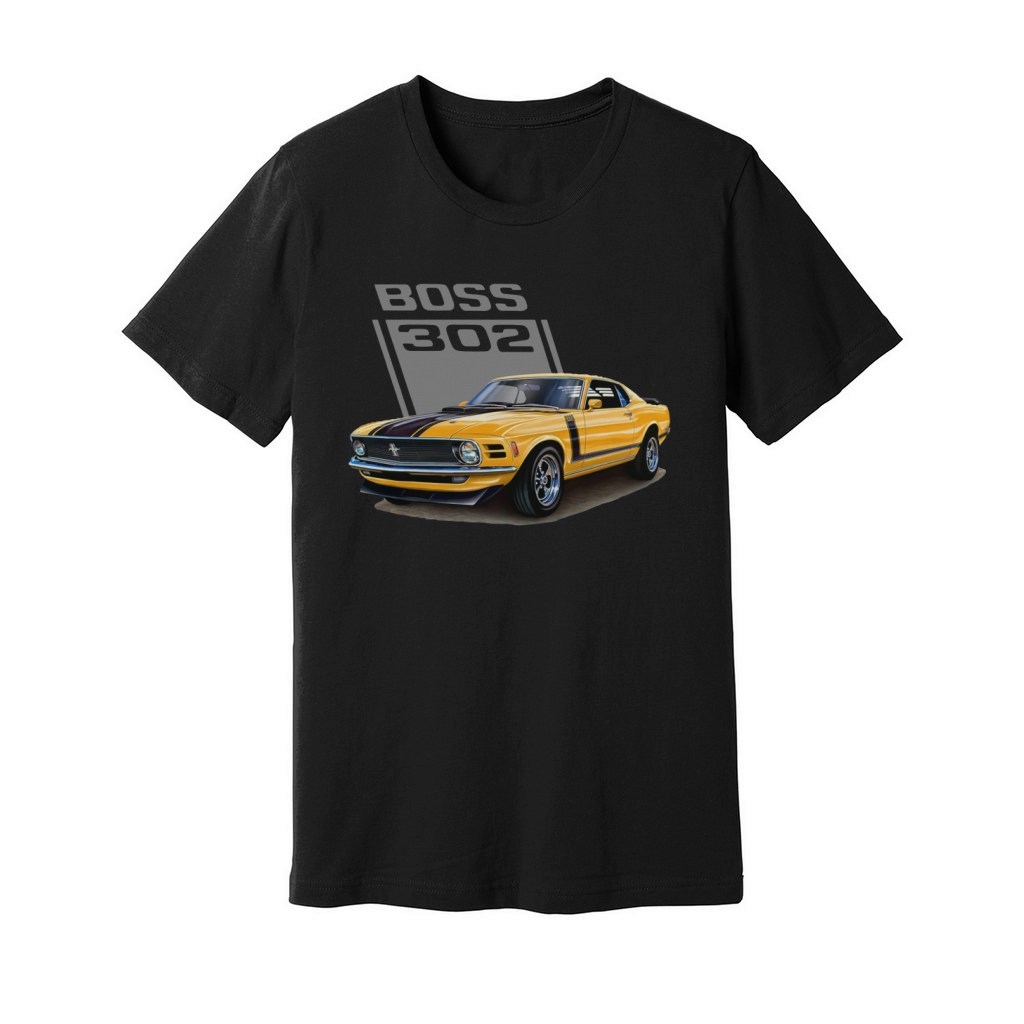 The Grabber Orange Mustang Boss 302 - 1970 model Unisex Jersey Tee