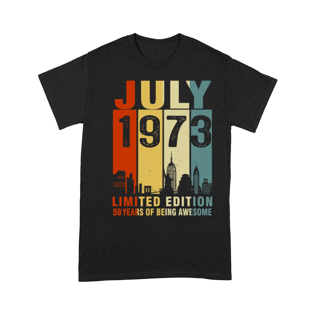 Vintage July 1973 50 Years Of Being Awesome Comfort T-shirt