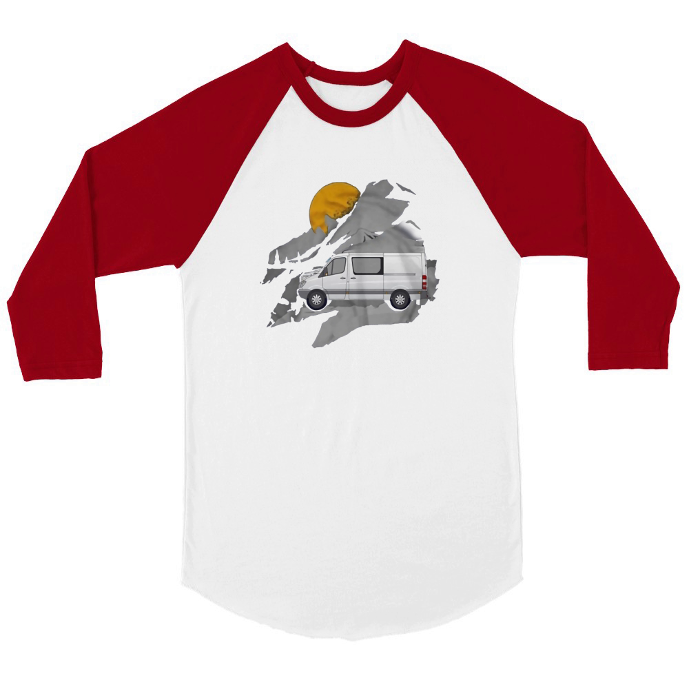 Sprinter Van Shirt Unisex ¾ sleeve Raglan T-shirt