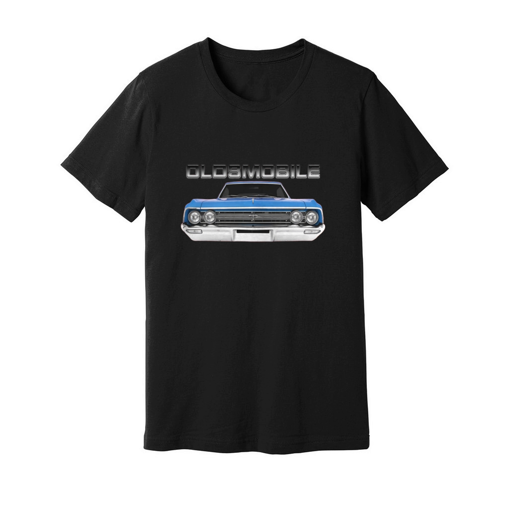 1964 Oldsmobile F85 Front Blue Unisex Jersey Tee