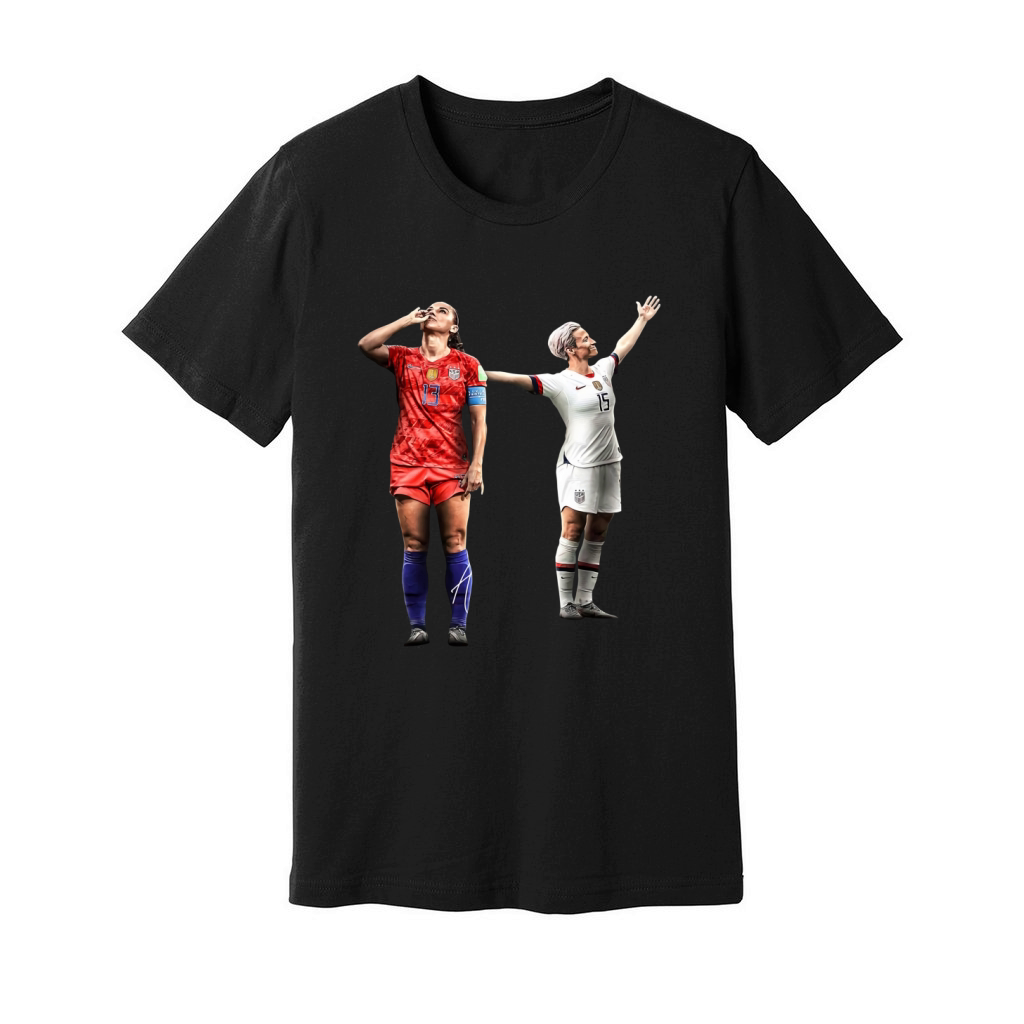 Alex Morgan and Megan Rapinoe womens soccer shirt Unisex Jersey Tee