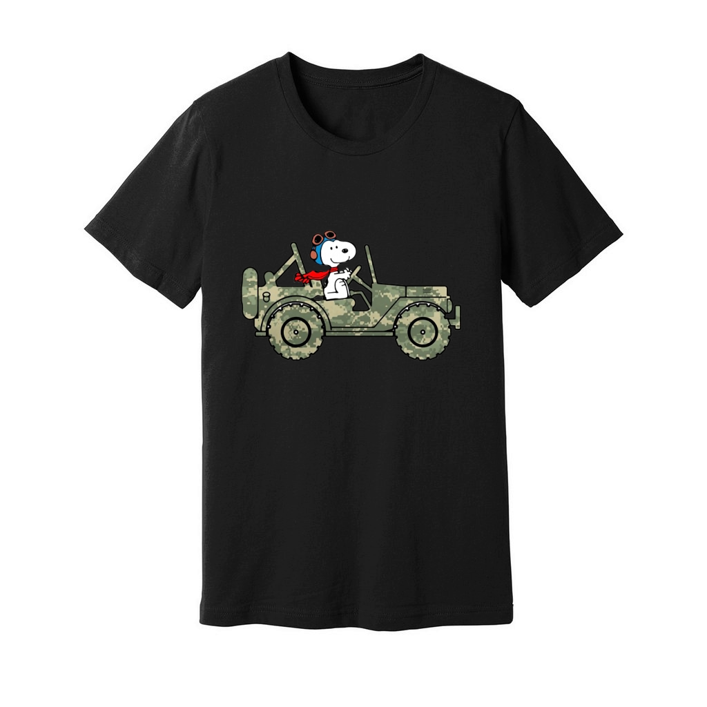 Snoopy Jeep Unisex Jersey Tee