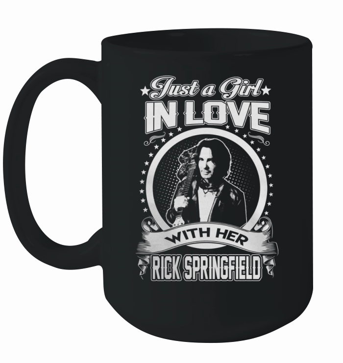 Just a Girl in love with her Rick Springfield Ceramic Mug