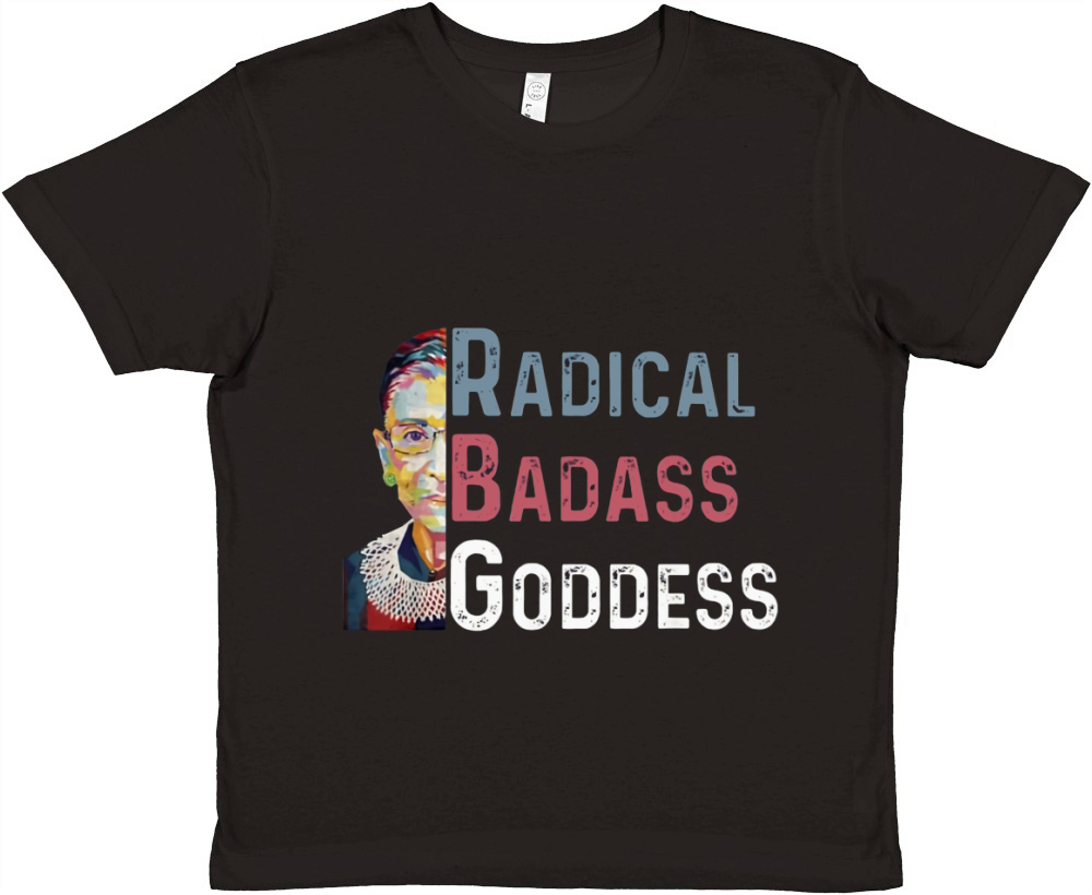 Radical Badass Goddess RBG Ruth Bader Ginsburg shirt - Coffee Mug (colored) Premium Kids Crewneck T-shirt