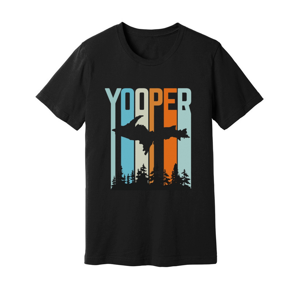 Retro Yooper Upper Peninsula Shirt Unisex Jersey Tee