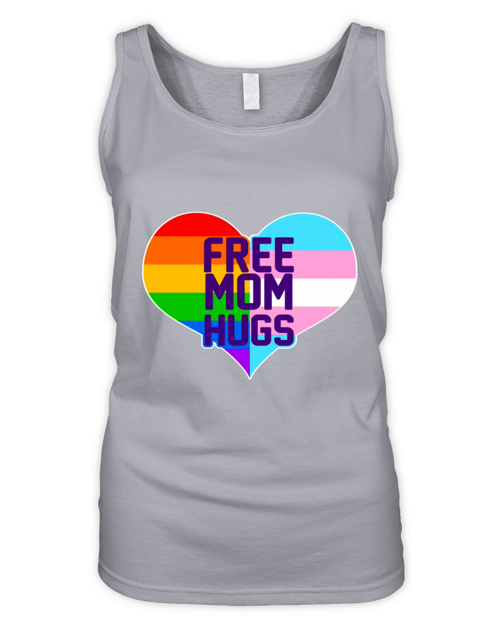 Free Mom Hugs LGBT Support Organic Women's Tank Top