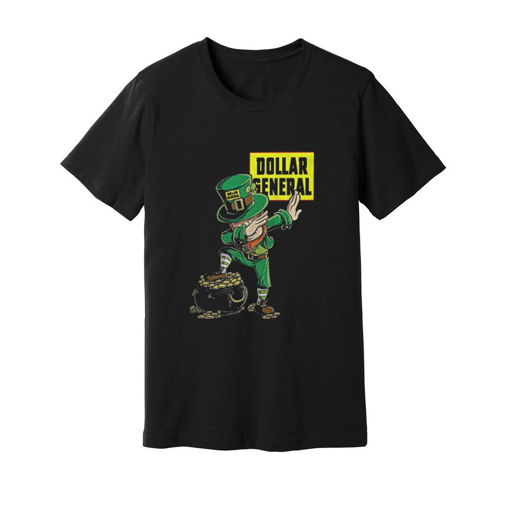 Dollar General leprechaun st patricks day Unisex Jersey Tee