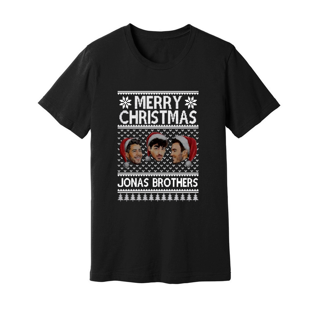 Merry Christmas Jonas Brothers Ugly Christmas shirt Unisex Jersey Tee