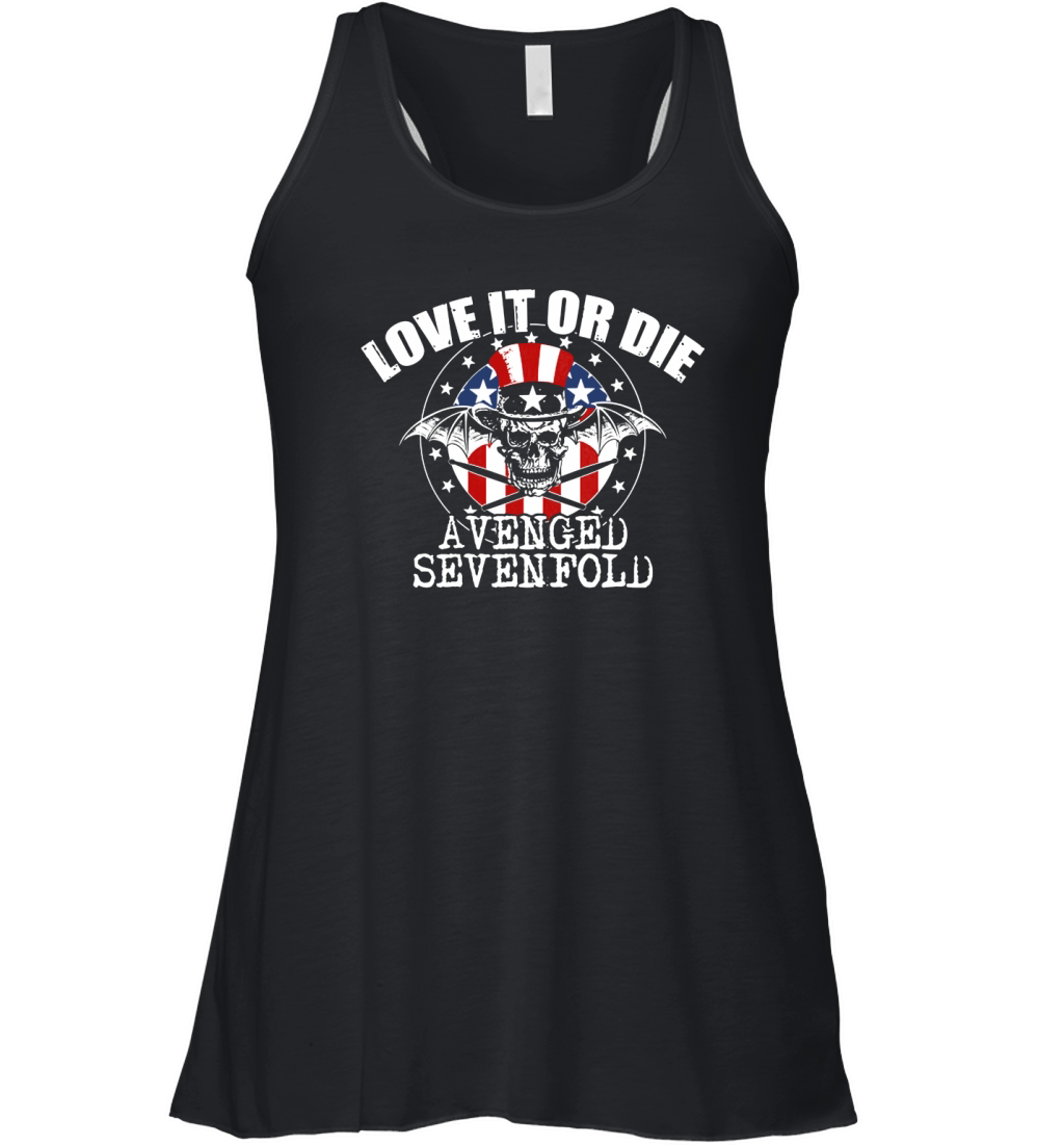 Avenged Sevenfold Love It Or Die - Unisex Long Sleeve Women's Flowy Tank Top