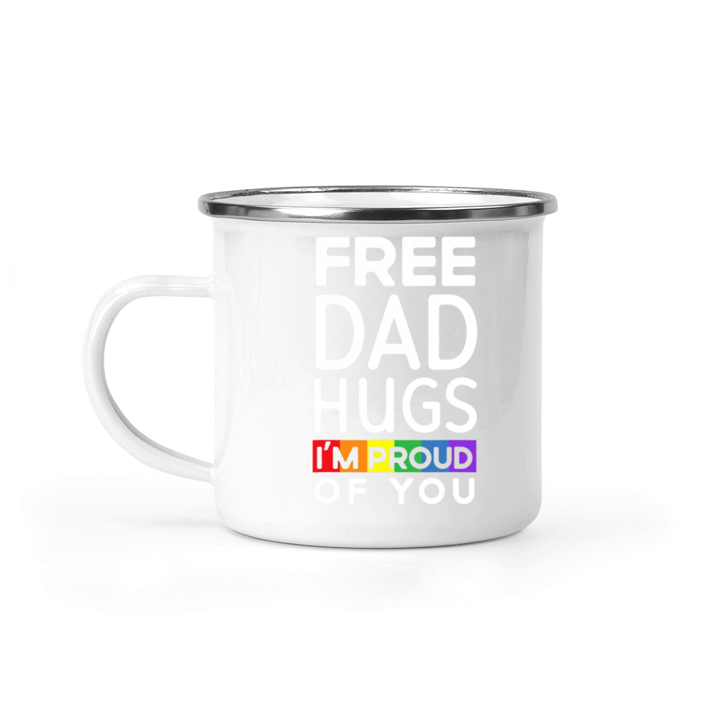Mens Free Dad Hugs I 39 m Proud Of You Lover Pride Camping Mug