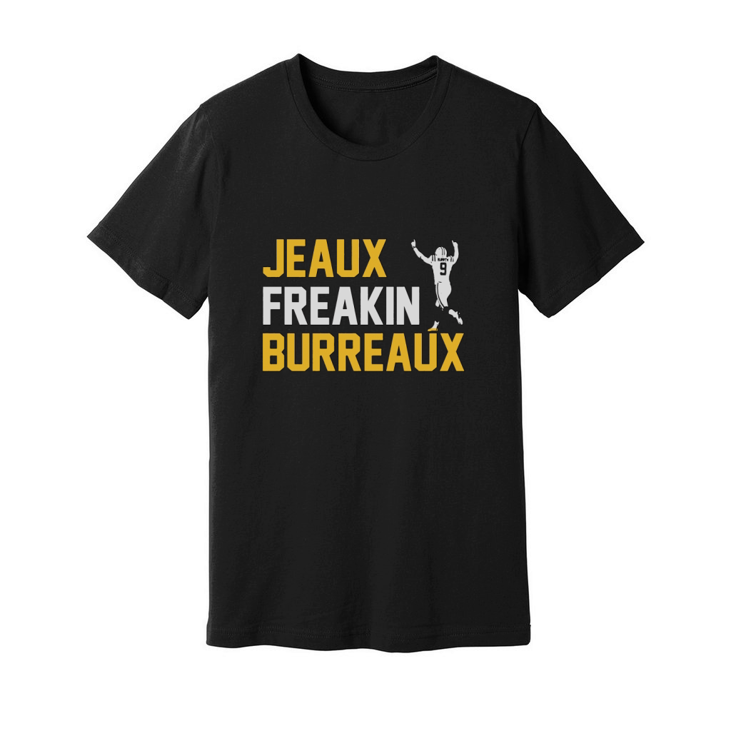 Joe Burrow Heisman Jeaux Freakin Burreaux Football Fan Unisex Jersey Tee