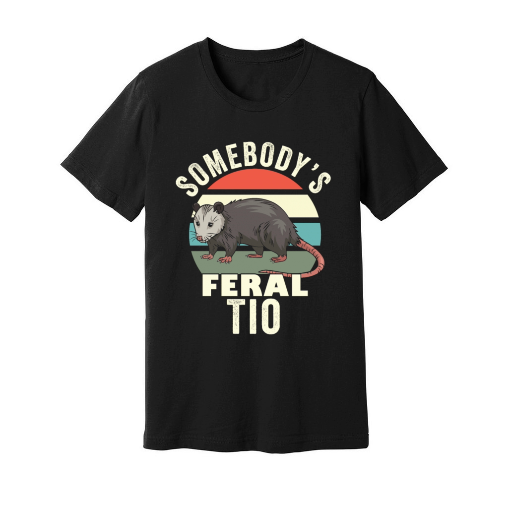 Somebody's Feral Tio Spanish Uncle Feral Cat Dad Unisex Jersey Tee