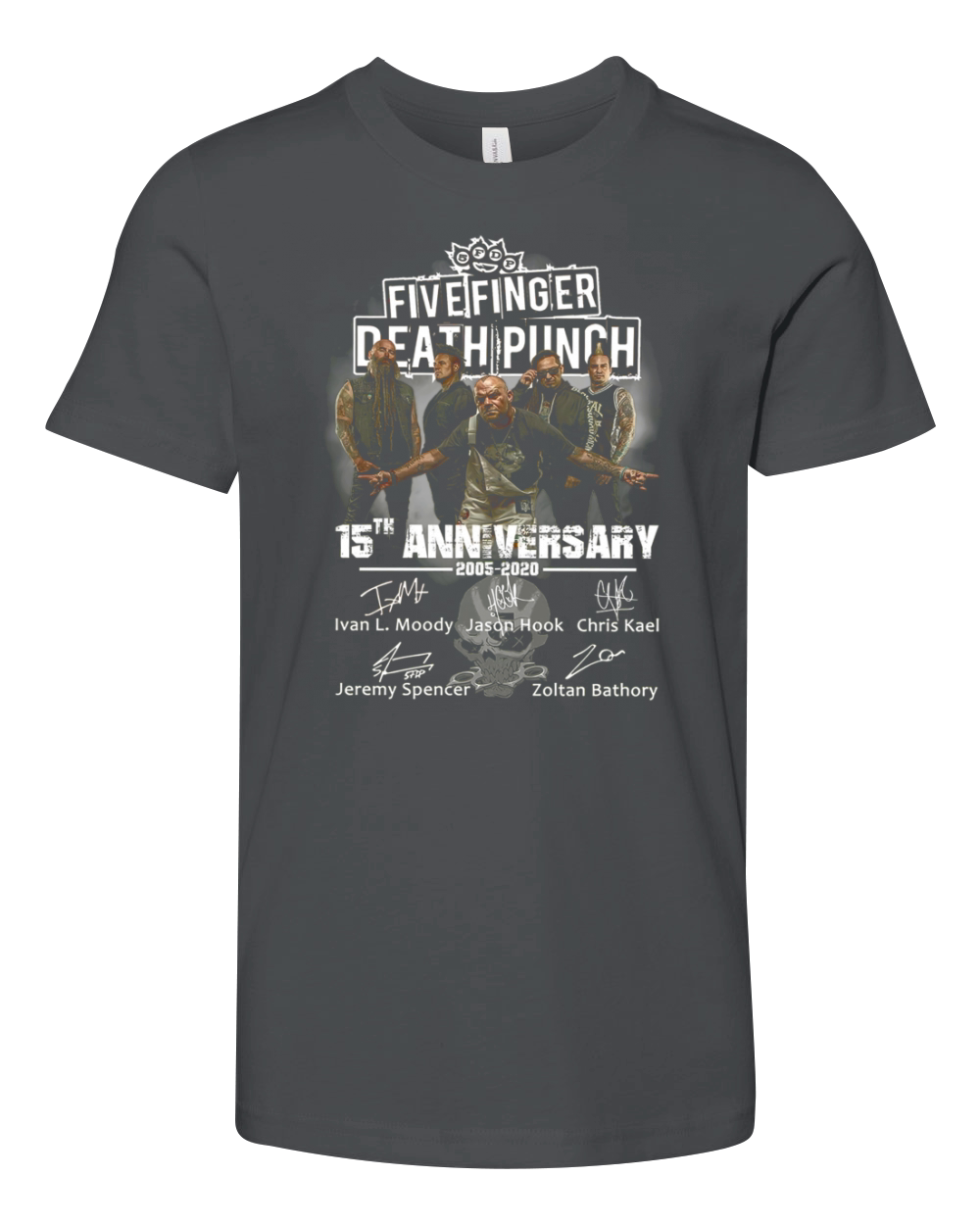 Five Finger Death Punch 15th anniversary signature shirt Youth Unisex Jersey Tee