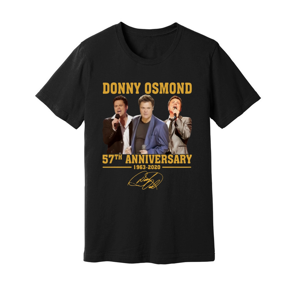 Donny Osmond 57th anniversary 1963 2020 signature shirt Unisex Jersey Tee
