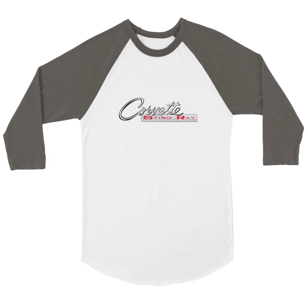 CORVETTE STINGRAY LOGO Unisex ¾ sleeve Raglan T-shirt