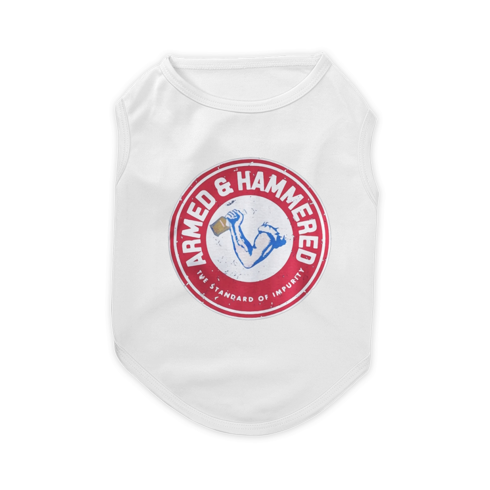 Armed and Hammered the standard of impurity Pet T-Shirt