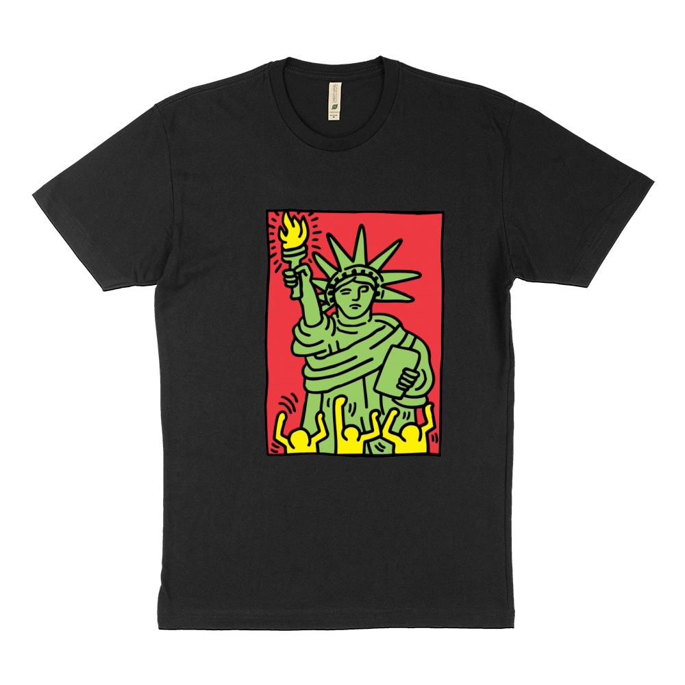 Keith Haring Funny Lady Liberty Sustainable T-Shirt