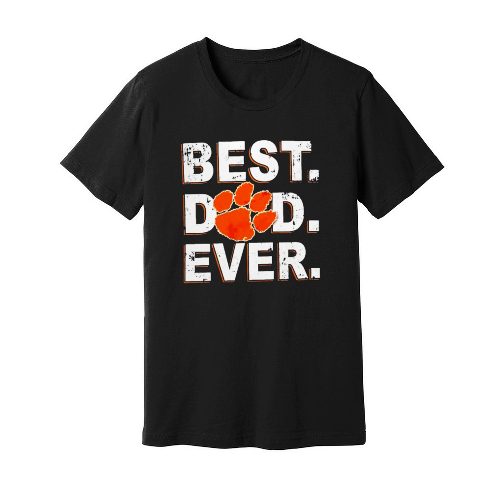 Best Dad Ever Fathers Day Clemson Shirt Unisex Jersey Tee