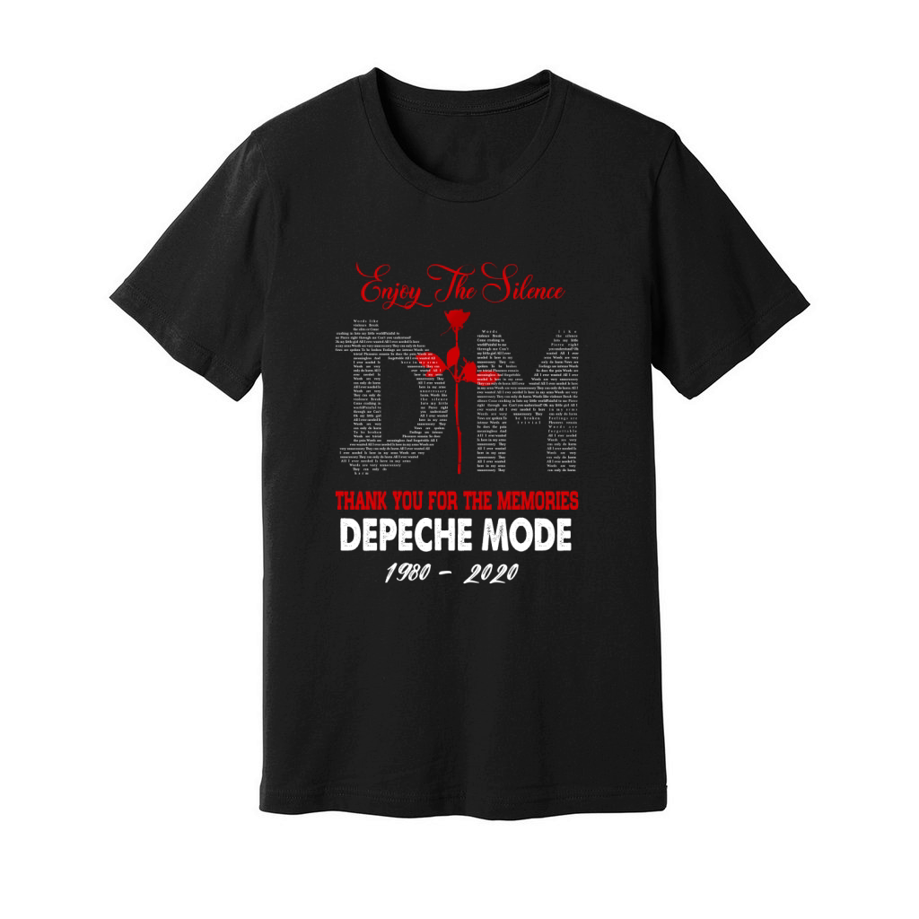 Enjoy the silence thank you for the memories Depeche Mode Unisex Jersey Tee