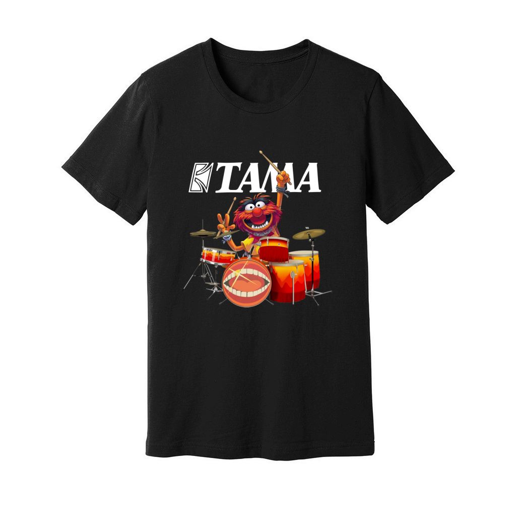 Muppets Animal Playing Drum Kits Tama Drums Unisex Jersey Tee