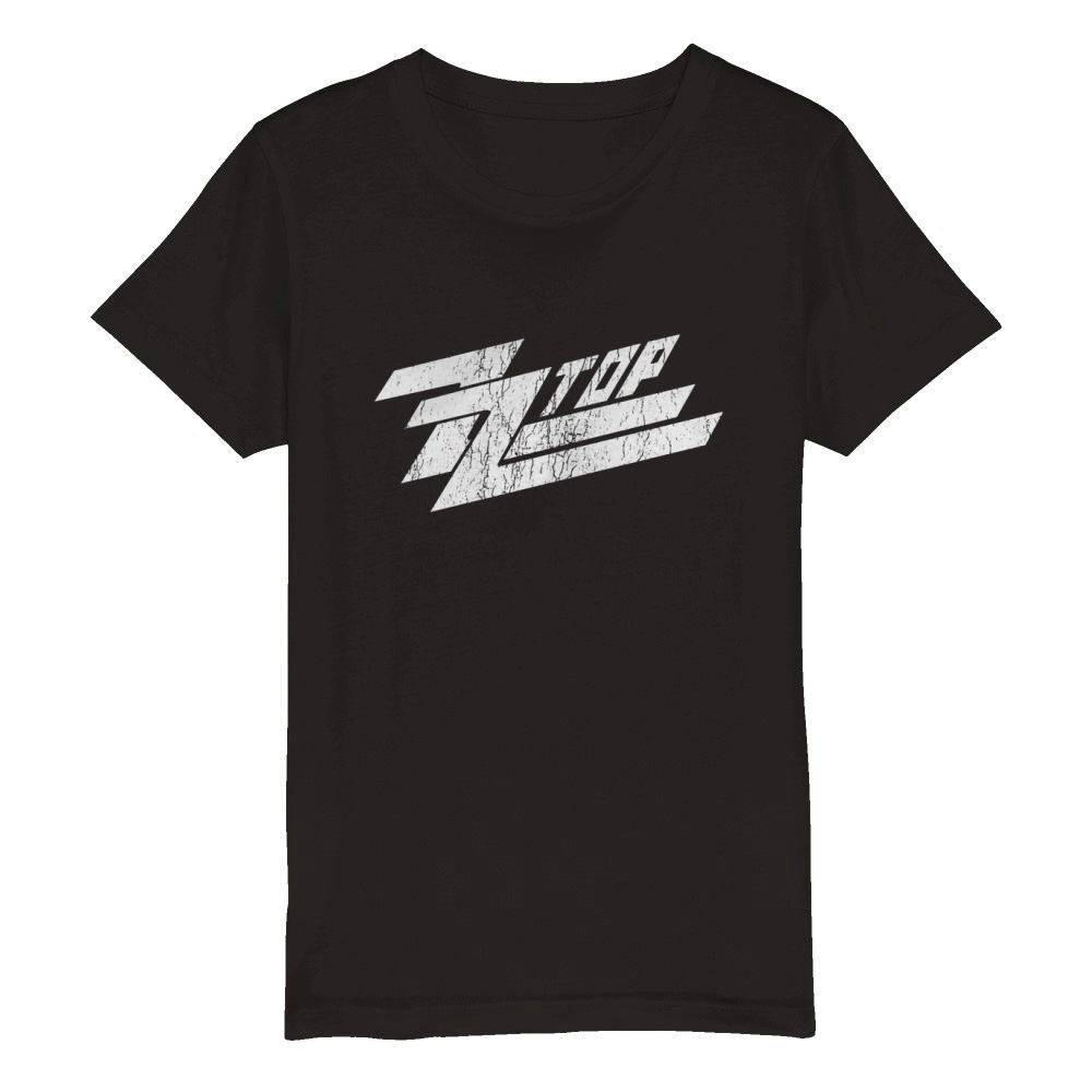 ZZ Top Band Tshirt Organic Kids Crewneck T-shirt