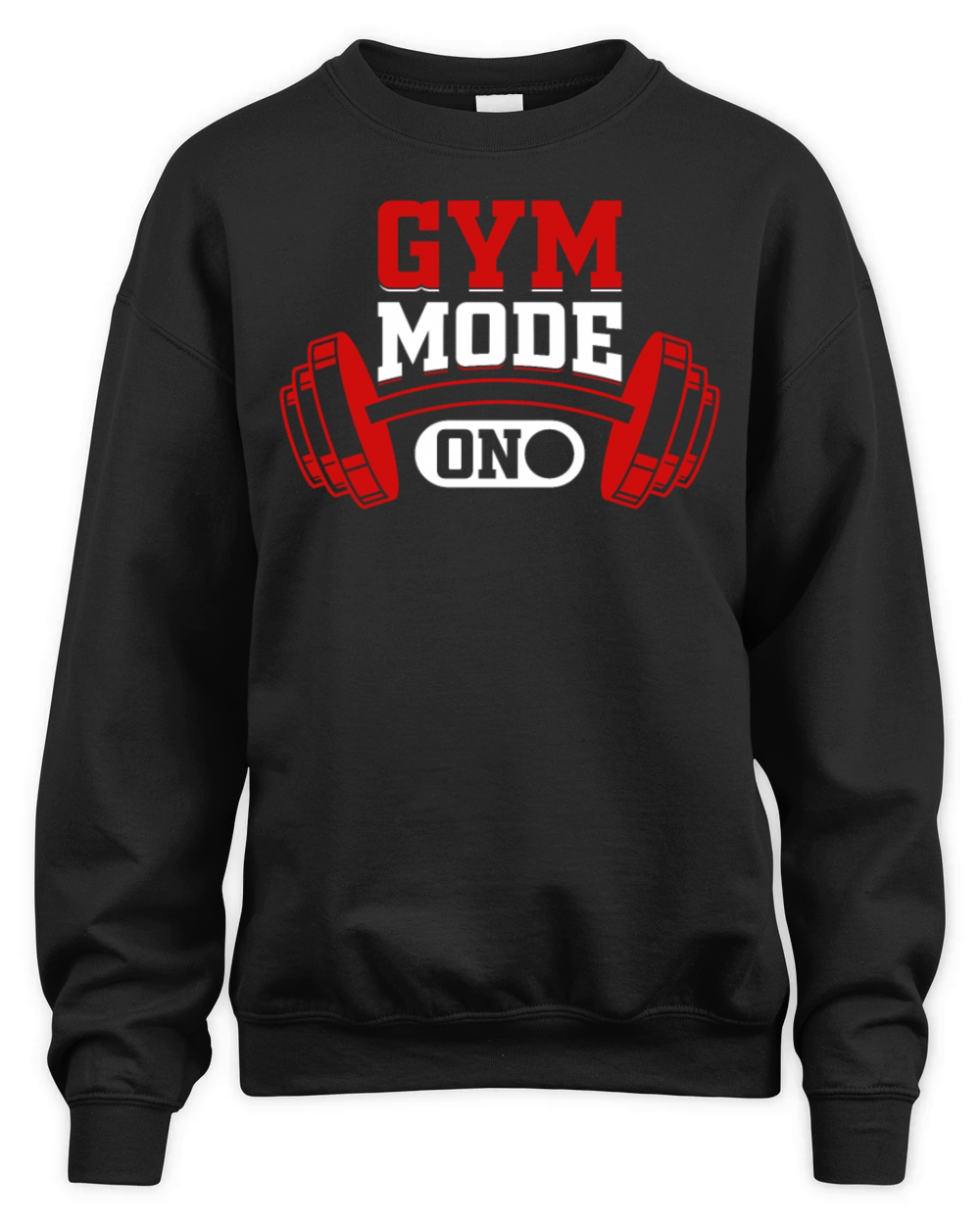 Gym Mode On Bodybuilding Gym Bodybuilder Fitness W Unisex Premium Crewneck Sweatshirt