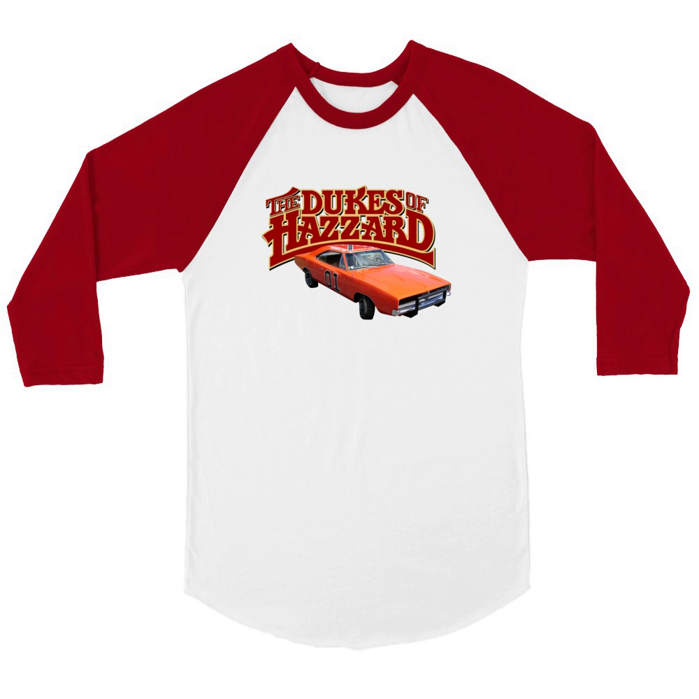 The Dukes of Hazzard - American Unisex ¾ sleeve Raglan T-shirt