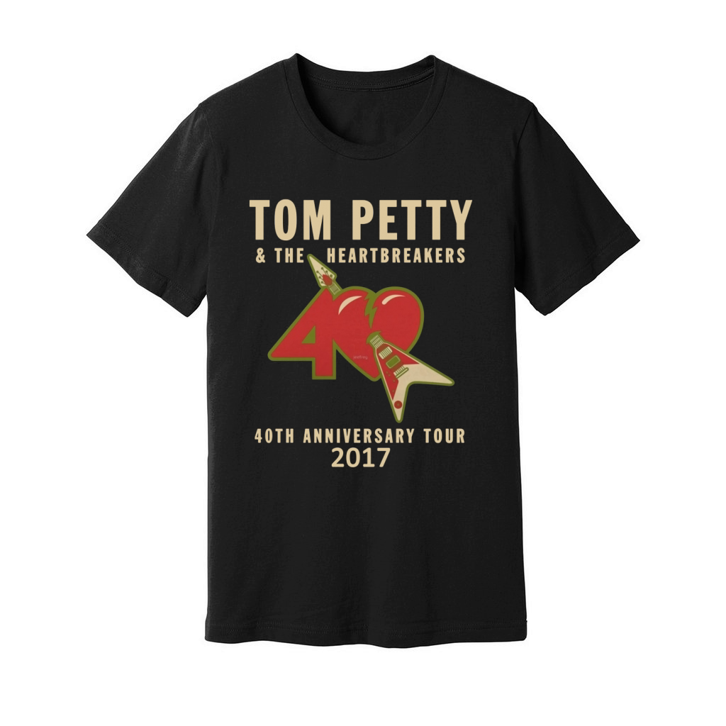 40th Anniversary Tour 2017 Tom Petty Unisex Jersey Tee