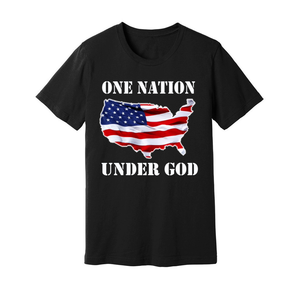 ONE NATION UNDER GOD Unisex Jersey Tee