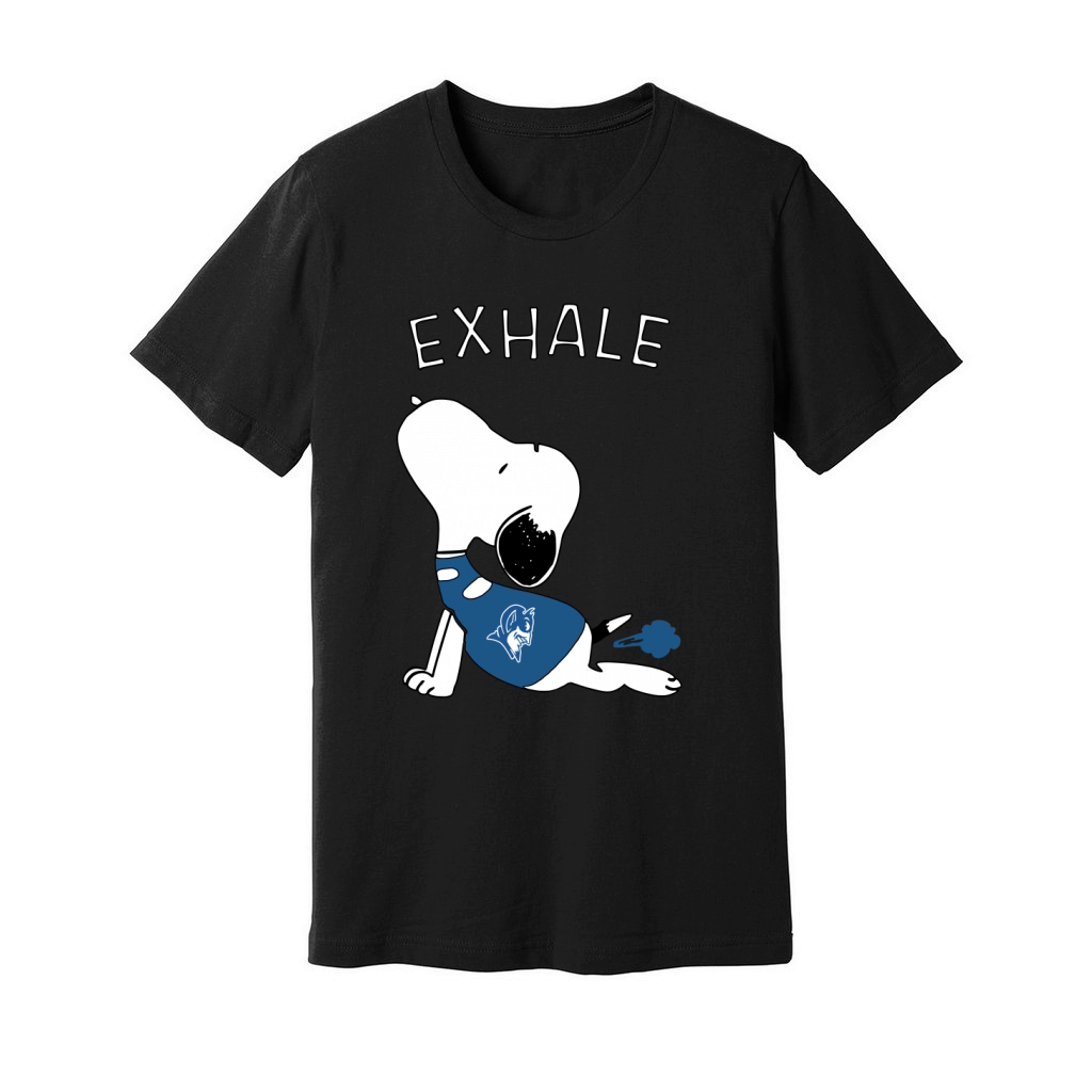 Snoopy Exhale Duke Unisex Jersey Tee