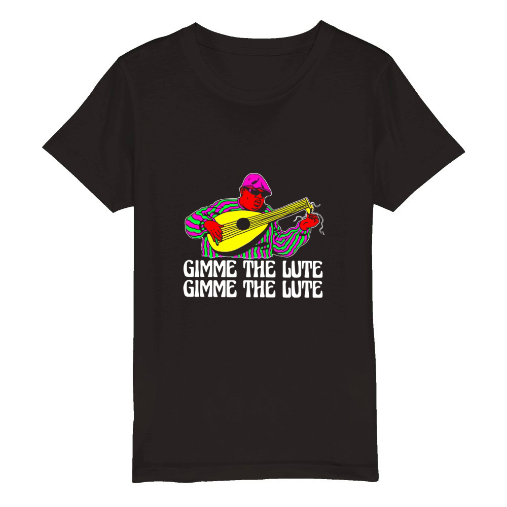 The Notorious big Gimme the lute Organic Kids Crewneck T-shirt