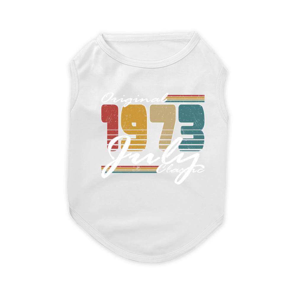 50th birthday july 1973 original 1973 Pet T-Shirt