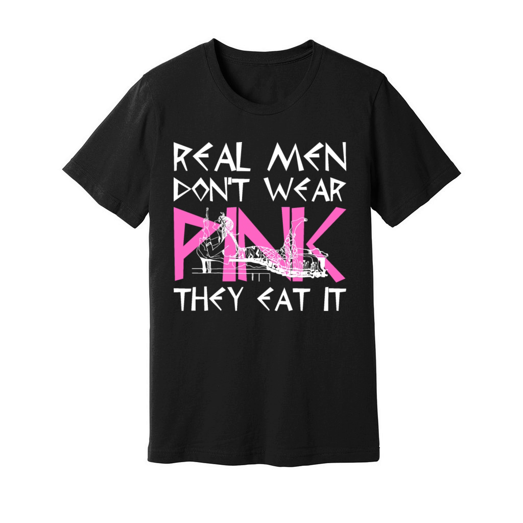 Real Men Don't Wear Pink They Eat It Unisex Jersey Tee