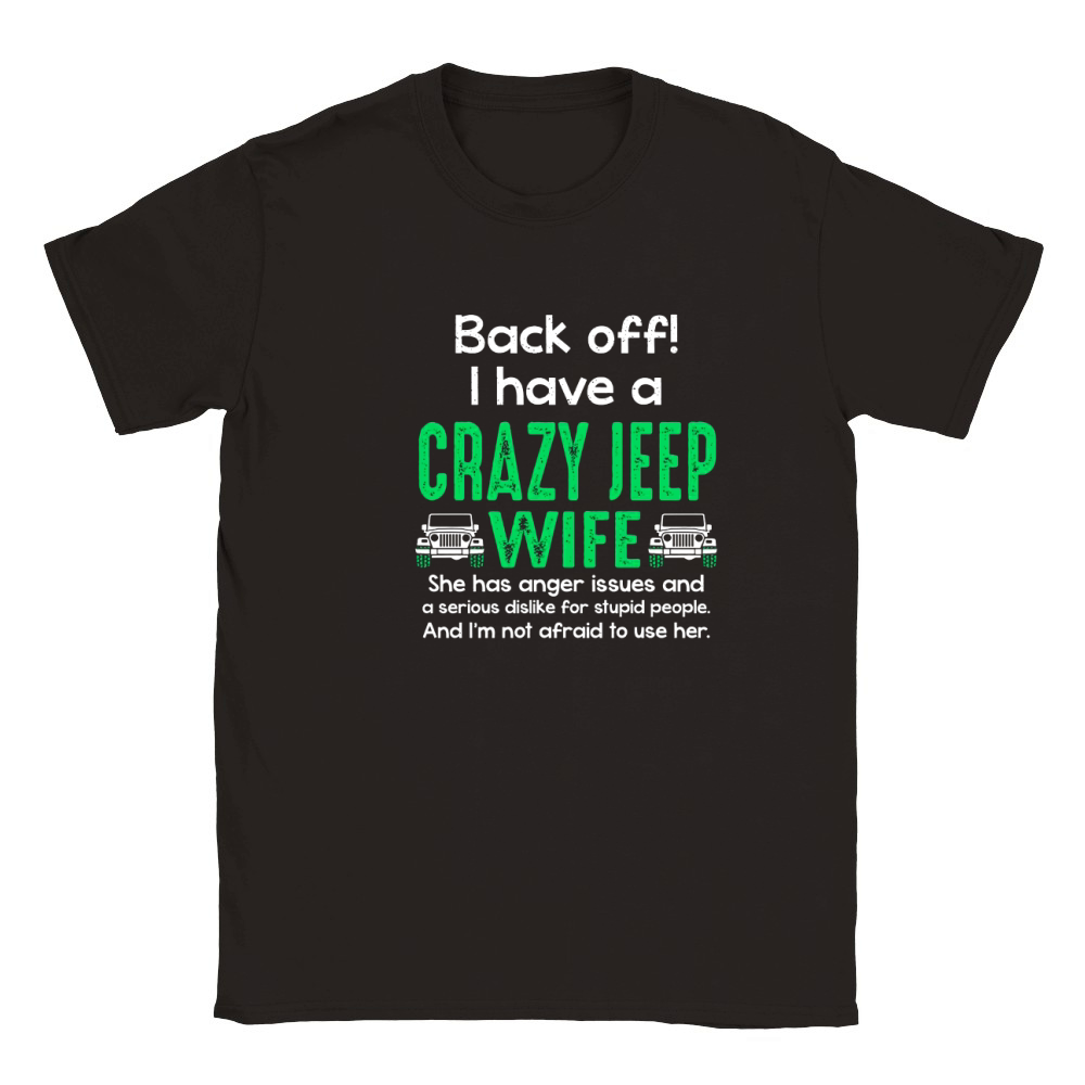CRAZY JEEP WIFE Classic Kids Crewneck T-shirt