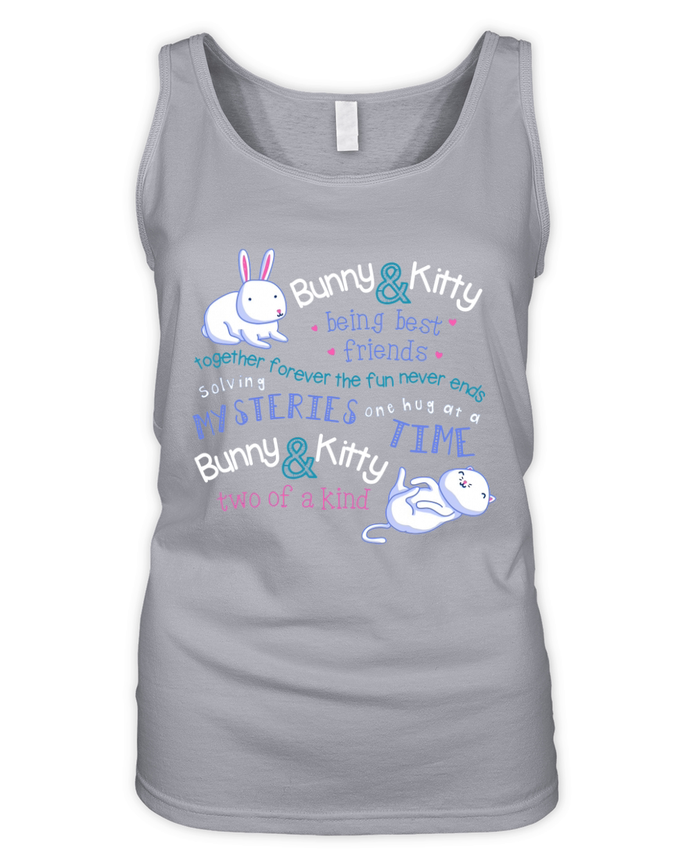 Bunny and Kitty Organic Women's Tank Top