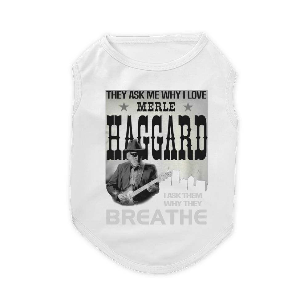 Merle Haggard (1) Pet T-Shirt