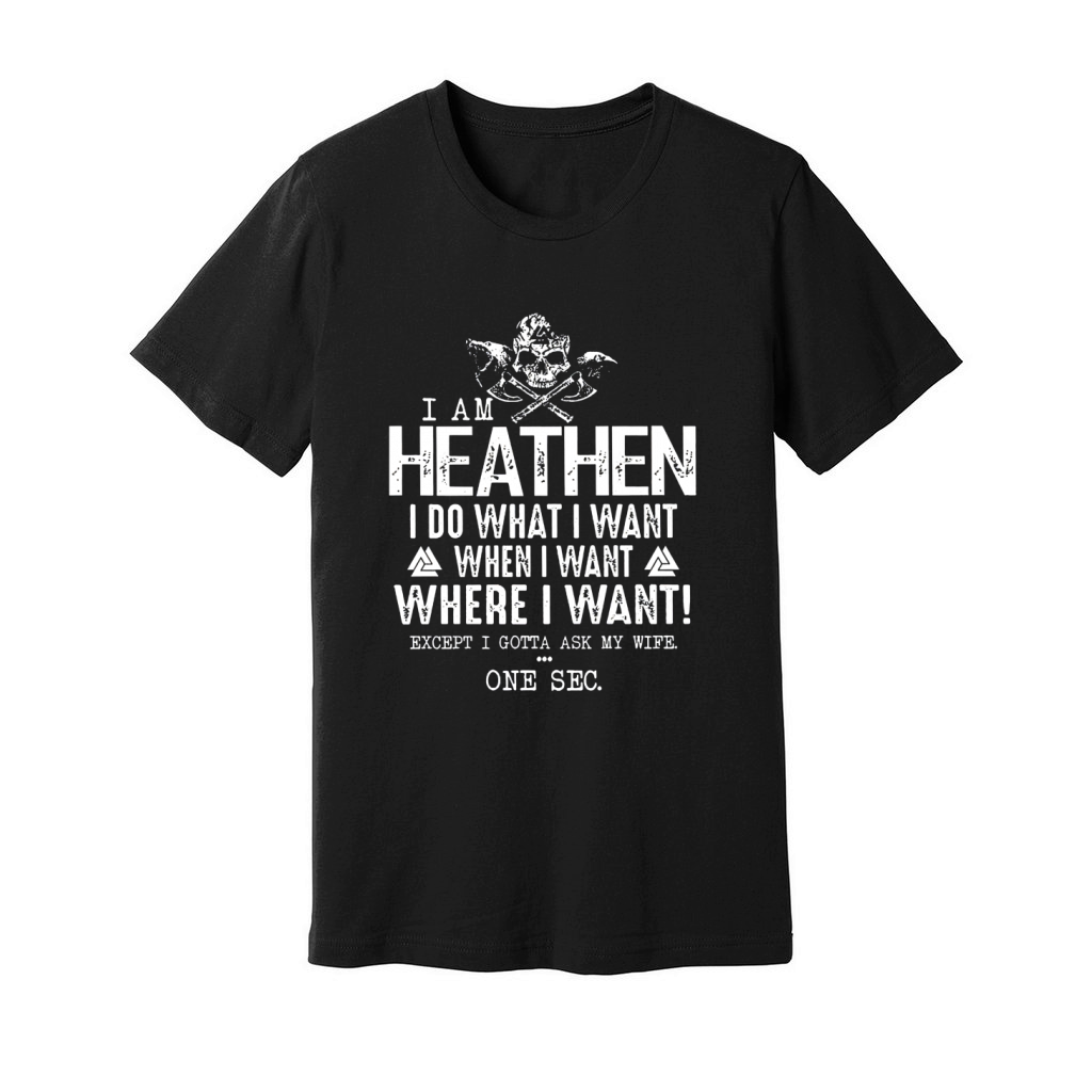 Premium Tee, Heathen, Black