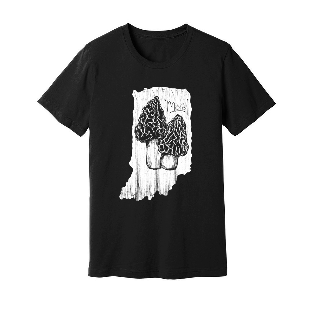 Vintage Morel Mushroom Hunting Picking Morchella Mushrooms T-Shirt Unisex Jersey Tee