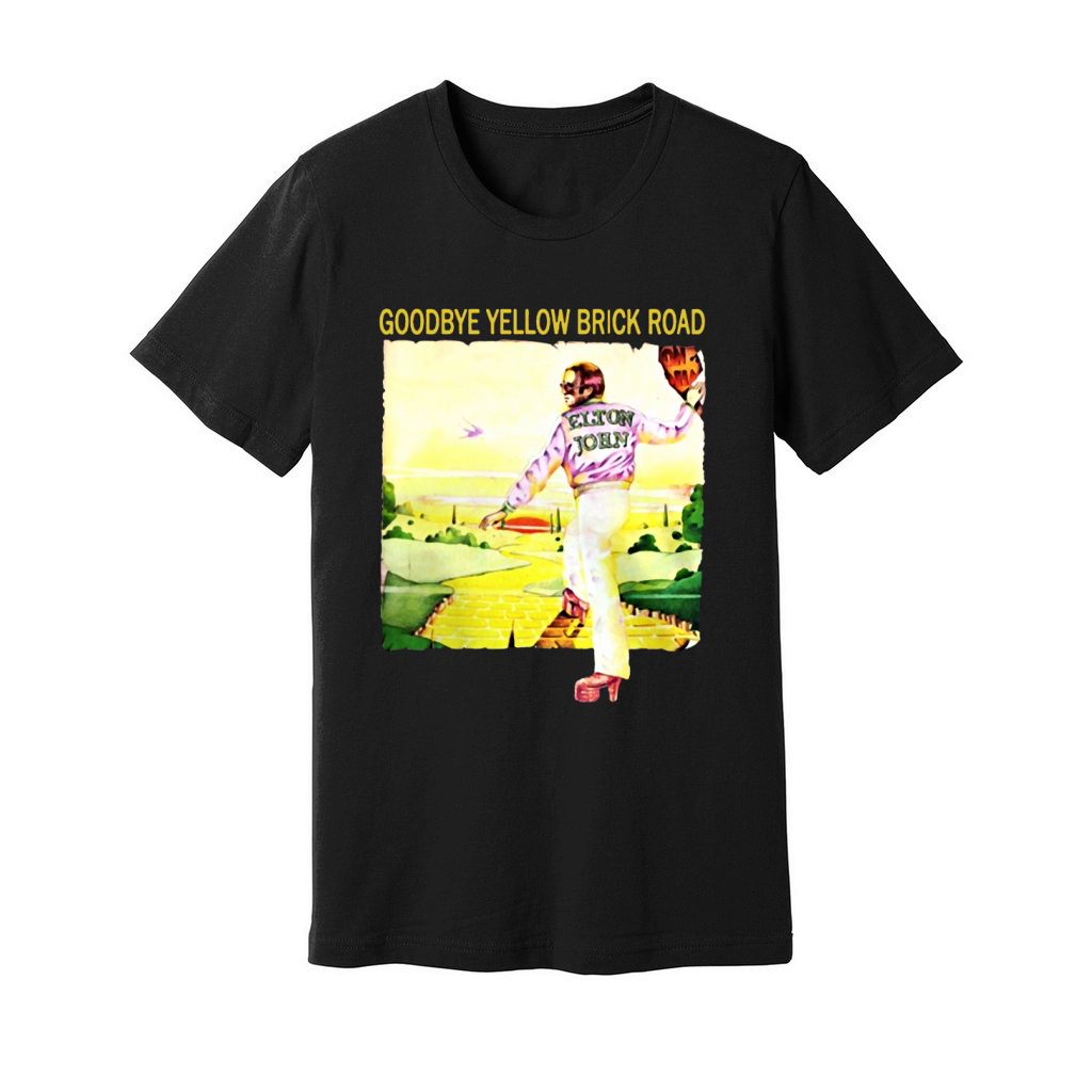 Elton John Goodbye Yellow brick Road Vintage - Mens Premium T-Shirt Unisex Jersey Tee
