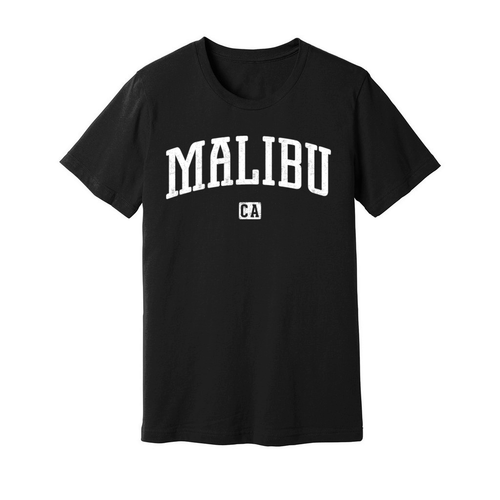 Malibu California Vintage Style Unisex Jersey Tee