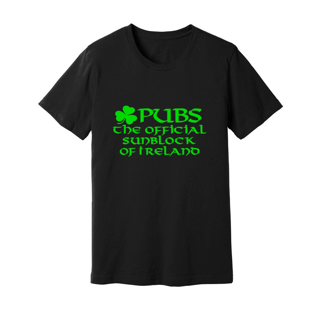 Pubs, the official sunblock of Ireland Unisex Jersey Tee