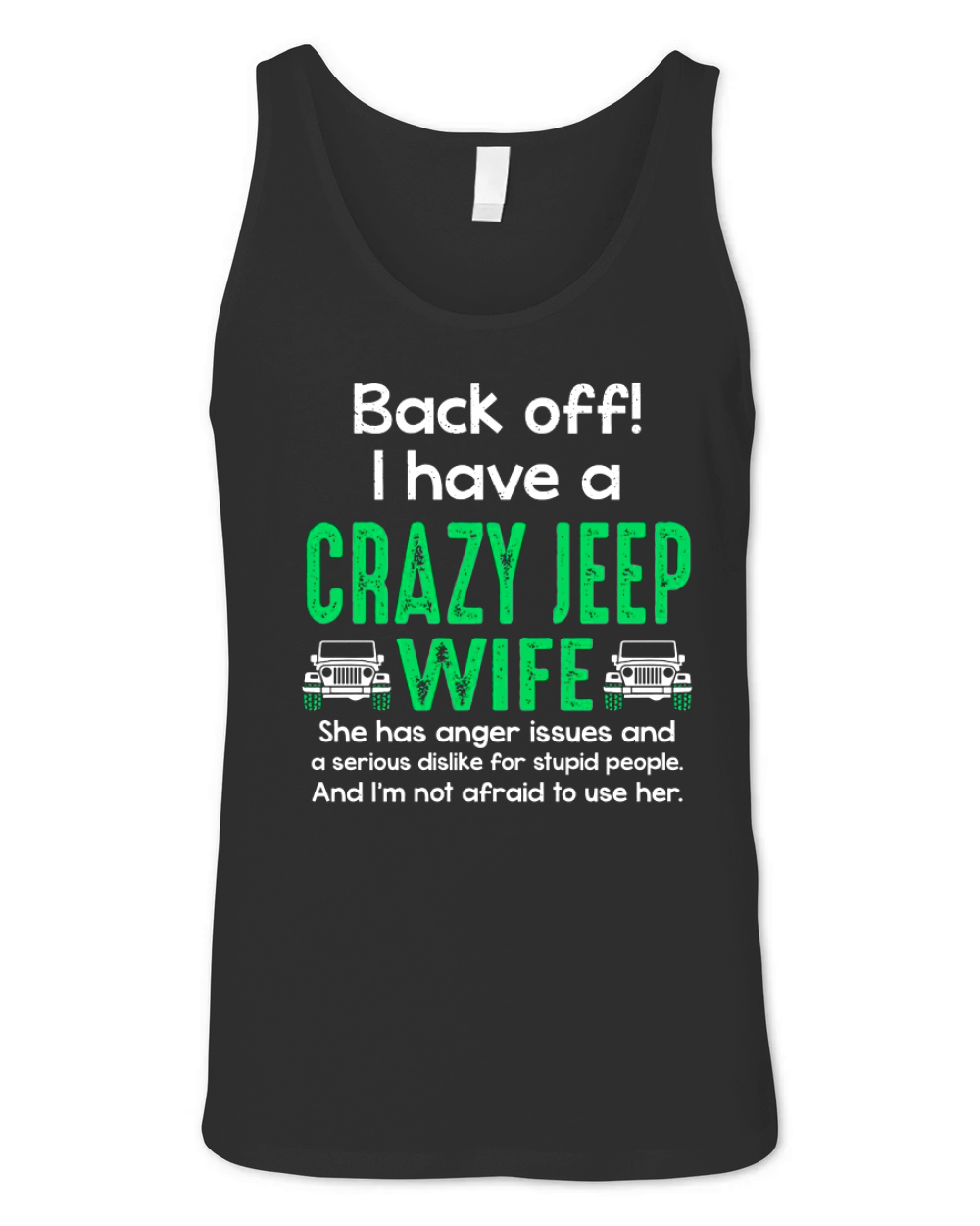 CRAZY JEEP WIFE Unisex Jersey Tank