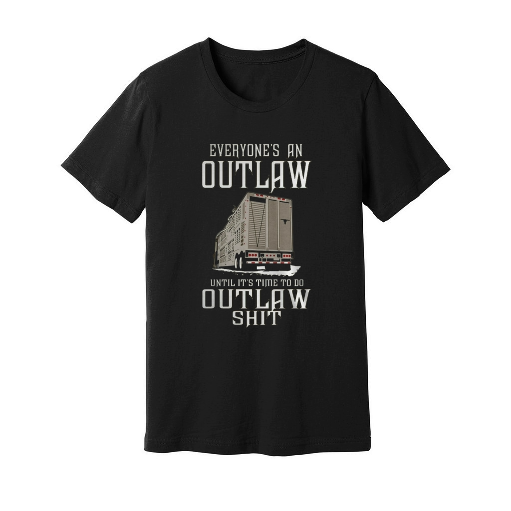 TRUCK DRIVER OUTLAW BULL HAULER Tshirts Unisex Jersey Tee