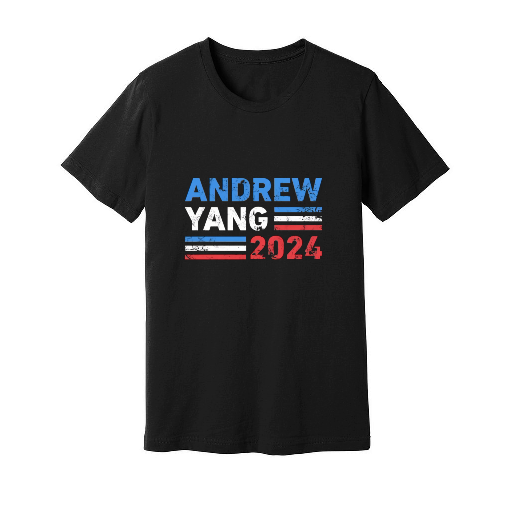 Vintage Andrew Yang 2024 Distressed Retro Yang 2024 Unisex Jersey Tee