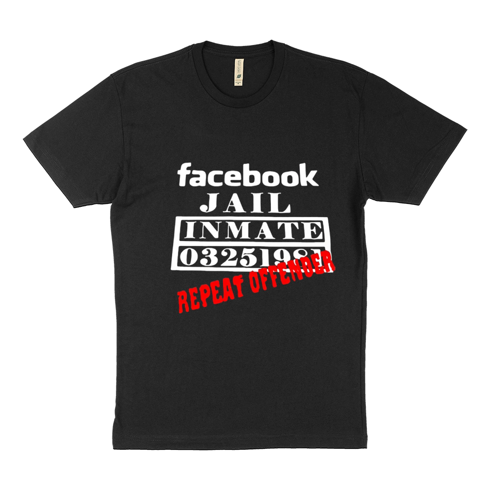 Facebook jail inmate 03251981 repeat offender Sustainable T-Shirt