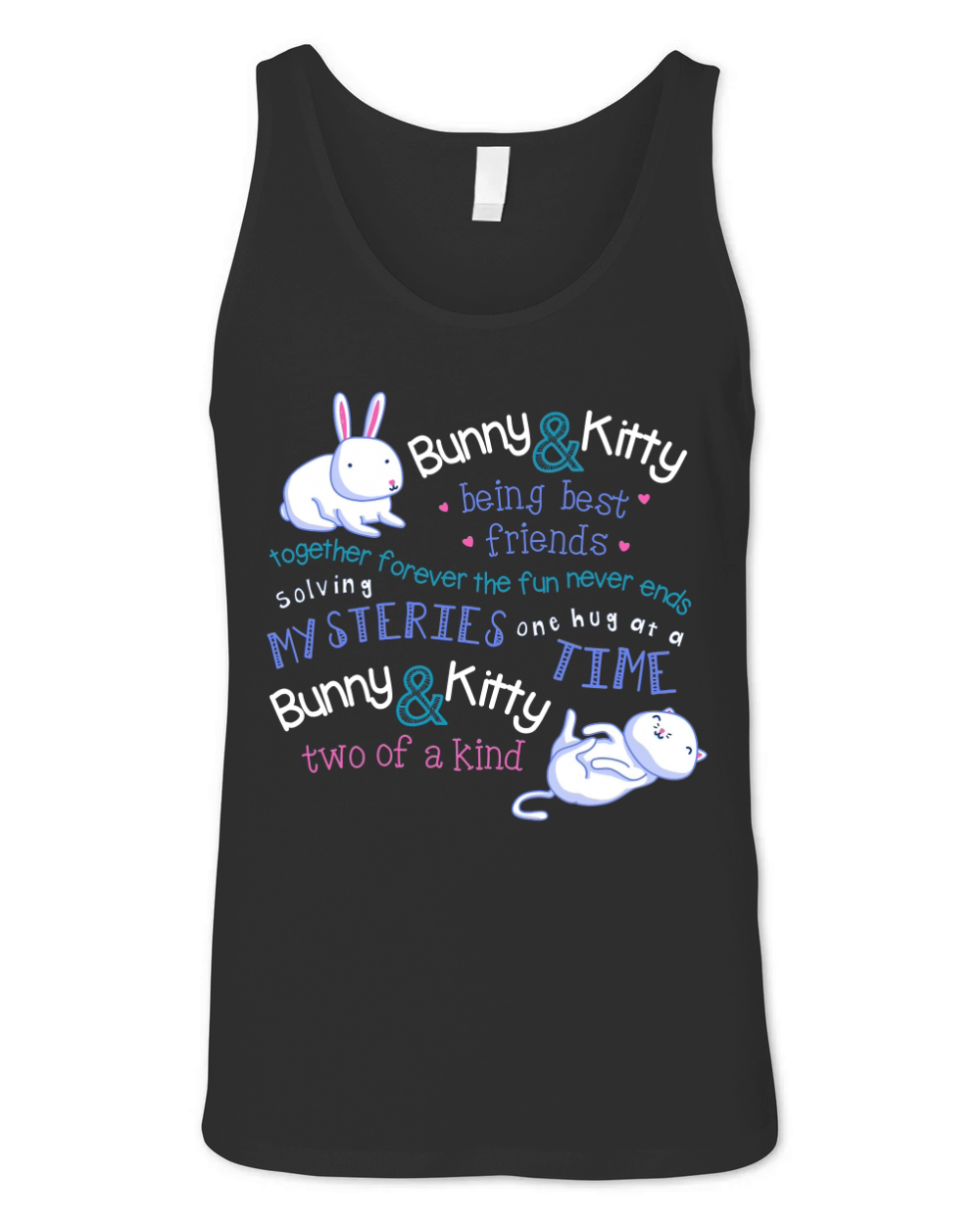 Bunny and Kitty Unisex Jersey Tank