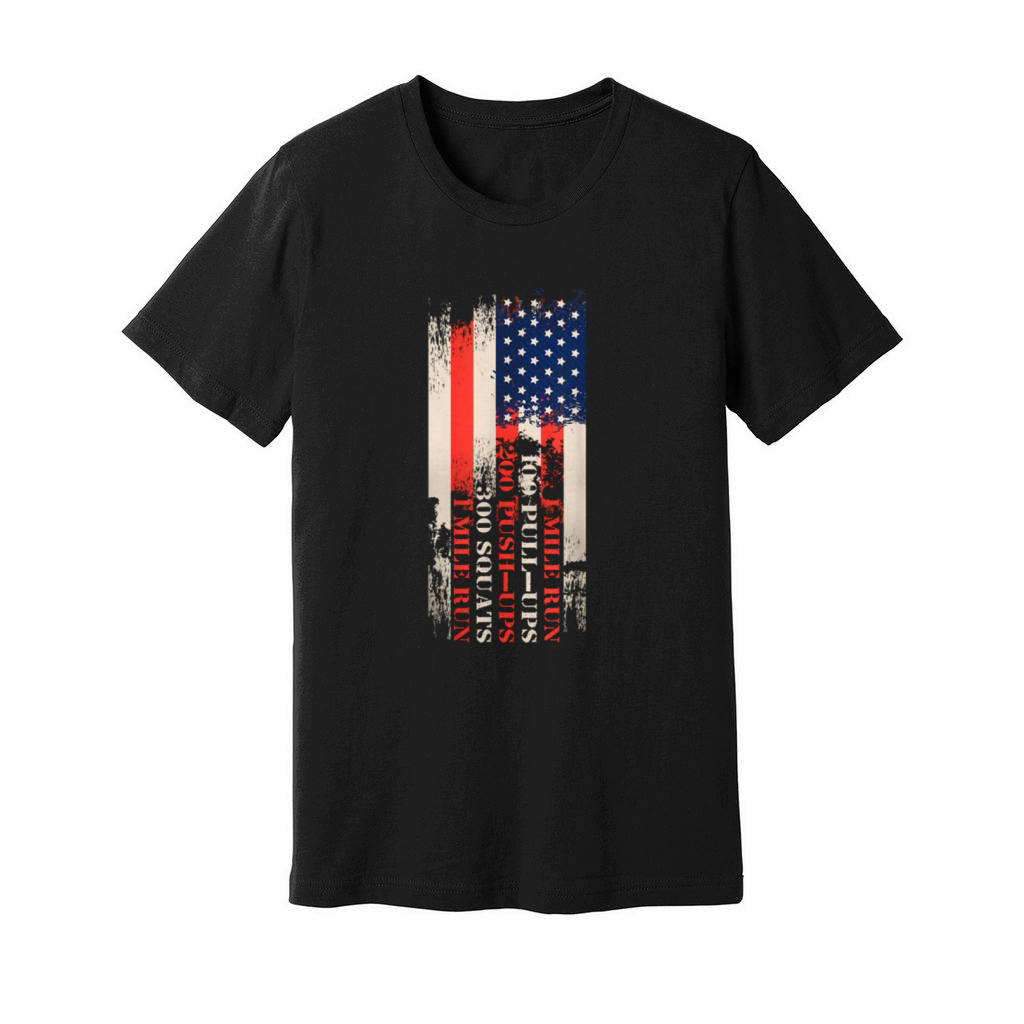Memorial Day Murph Workout Unisex Jersey Tee